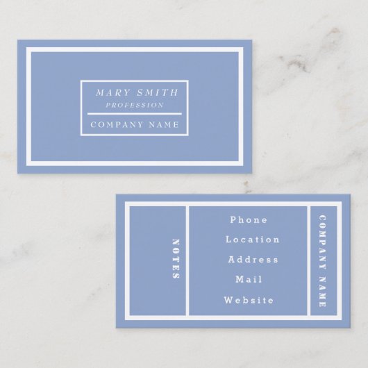 Einfache moderne Ruhe Visitenkarte (Vorne/Hinten)