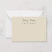 Einfache, moderne, rustikale Pampasgras-Hochzeit Mitteilungskarte (Vorderseite)