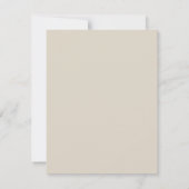 Einfache moderne rustikale Pampasgras-Hochzeit RSVP Karte (Rückseite)