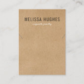 Einfache moderne Rustikale Schmuckkarte für die Ke Visitenkarte (Vorderseite)