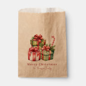 Einfache moderne Rustikale Weihnachten Geschenktütchen (Vorderseite)