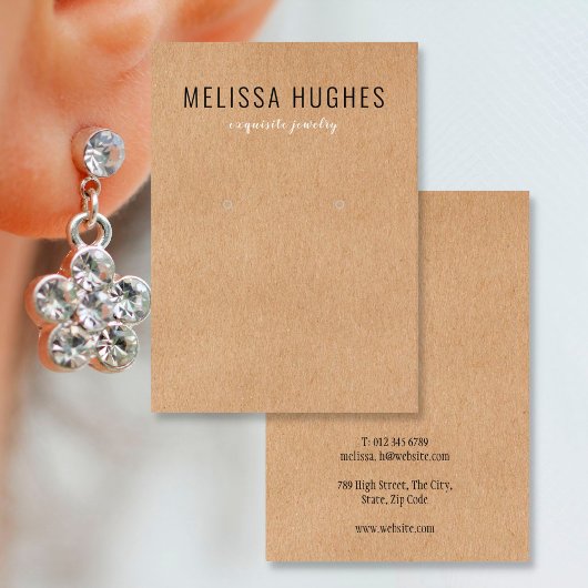 Einfache moderne Rustikalkopfkarte Visitenkarte