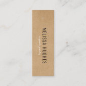 Einfache, moderne Rustikalkraft-Produktpreisbindun Mini Visitenkarte (Vorderseite)