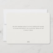 Einfache, moderne, sanfte Rosa- und Graubewegung Ankündigung (Rückseite)