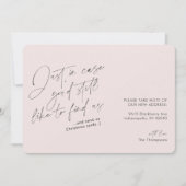 Einfache, moderne, sanfte Rosa- und Graubewegung Ankündigung (Vorderseite)