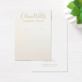 Einfache, moderne Satin Gold Earring Display Card (Schreibtisch)