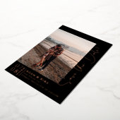 Einfache, moderne Save the Date Skripte Folieneinladung (Gedreht)