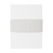 Einfache moderne schicke Hochzeitsvorlage Einladungsbanderole (Rückseitenbeispiel)