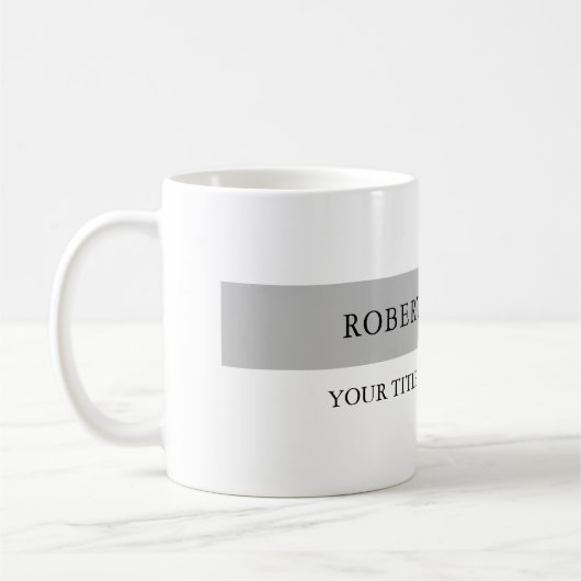 Einfache moderne Schlichte Minimalistisch Kaffeetasse (Links)
