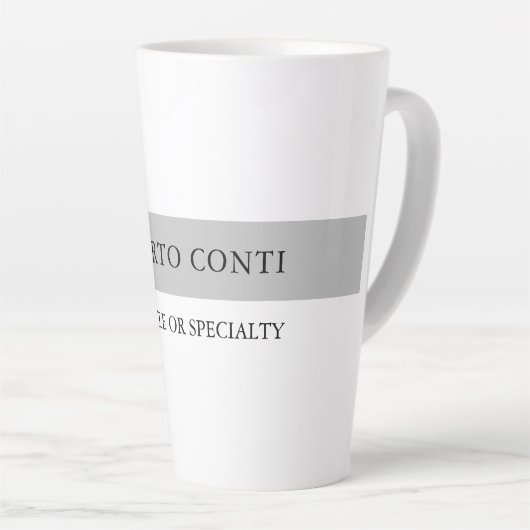 Einfache moderne Schlichte Minimalistisch Milchtasse (Rechte Ecke)