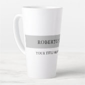 Einfache moderne Schlichte Minimalistisch Milchtasse (Linke Ecke)