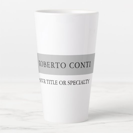 Einfache moderne Schlichte Minimalistisch Milchtasse (Vorderseite)