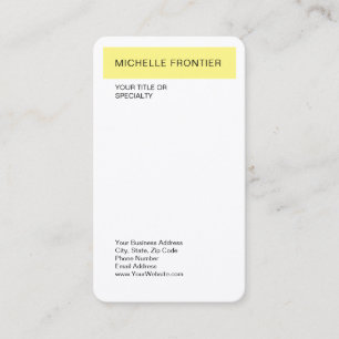 Einfache moderne Schlichte Minimalistische Seide Visitenkarte
