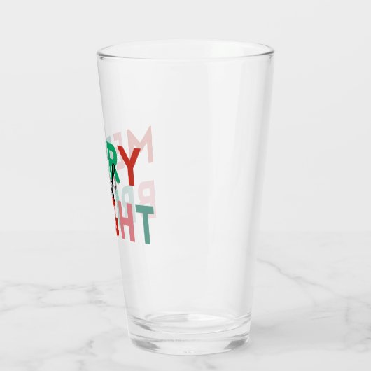 Einfache moderne, schlichte und farbenfrohe Typogr Glas (Links)