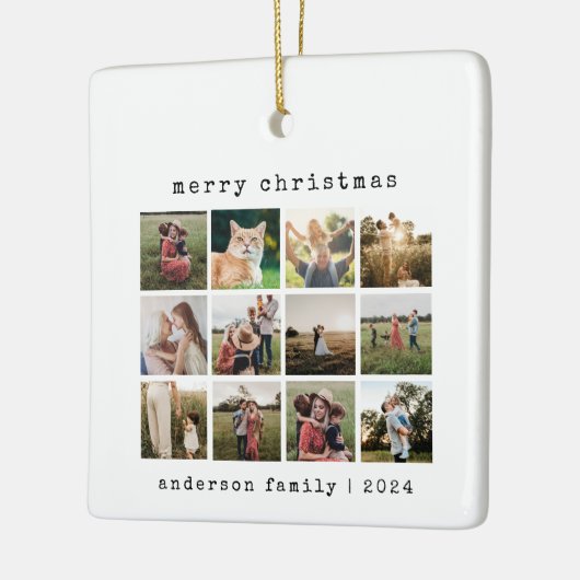 Einfache, moderne Schreibmaschinenfamilie Foto Col Keramikornament (Links)