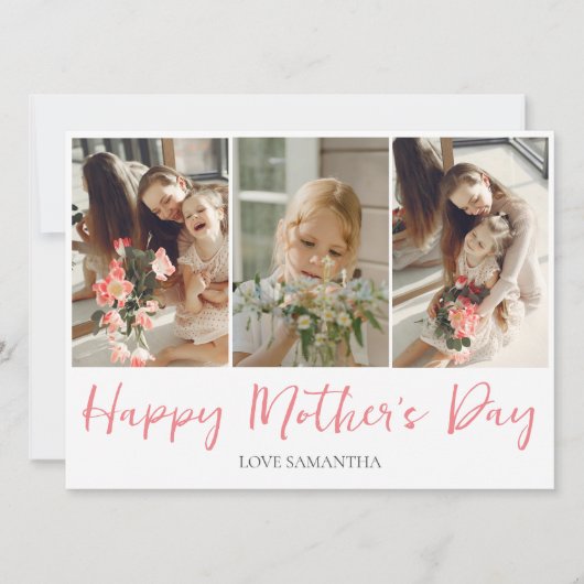 Einfache moderne Schrift 3 Foto | Tag der glücklic (Vorderseite)