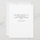 Einfache moderne Schrift 7 Foto | Tag der glücklic (Rückseite)