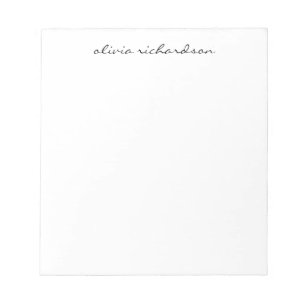 Einfache moderne Schrift Handgeschriebenes Berufli Notizblock