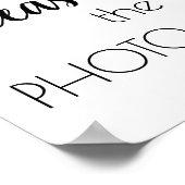 Einfache moderne Schrift | Klassisches Foto-Rahmen Poster (Ecke)
