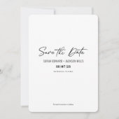 Einfache moderne Schrift Save the Date Einladung (Vorderseite)
