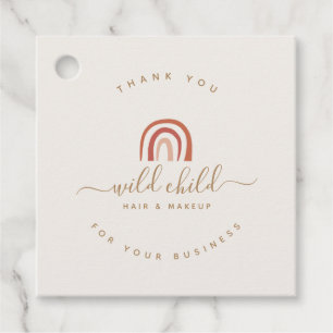 Einfache moderne Schrift Trendy Abstrakt Rainbow Geschenkanhänger