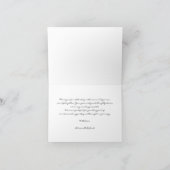 Einfache moderne Schriftart Hochzeit Vielen Dank F Dankeskarte (Innenseite)