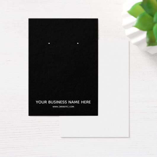 Einfache, moderne Schwarz-Benutzerdefinierte Earri (Schreibtisch)