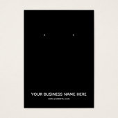 Einfache, moderne Schwarz-Benutzerdefinierte Earri (Vorderseite)