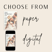 Einfache moderne Schwarz-Weiß-Hochzeit Einladung