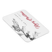 Einfache moderne Schwarz-weiße Heilige Zeichnend W Magnet (Rechte Seite)