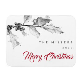 Einfache moderne Schwarz-weiße Heilige Zeichnend W Magnet