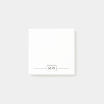 Einfache moderne Schwarz-weiße Initialzündung