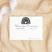 Einfache moderne Schwarz-weiße Regenbogenberatung  Mitteilungskarte