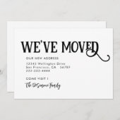 Einfache moderne Schwarz Wir haben die Ankündigung (Vorne/Hinten)