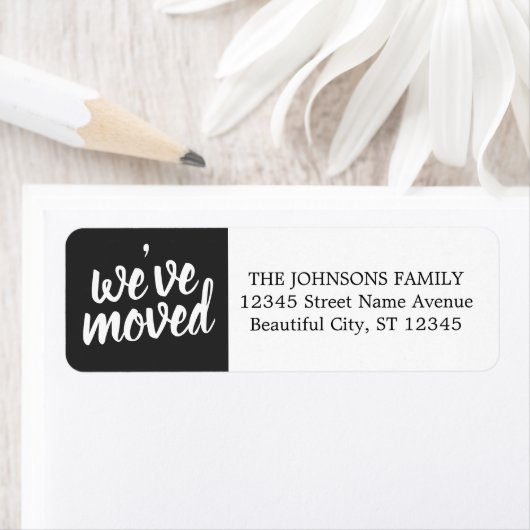 Einfache moderne Schwarz Wir haben die Rücksendead (Insitu)