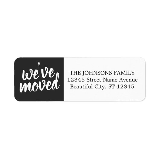 Einfache moderne Schwarz Wir haben die Rücksendead (Vorne)