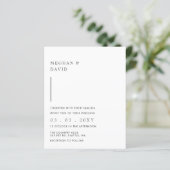 Einfache, moderne Schwarze Hochzeit (Stehend Vorderseite)
