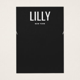 Einfache moderne schwarze Nekklassekarte