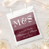 Einfache moderne Script Burgundy Geschenktütchen (Ausgeschnitten)