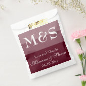 Einfache moderne Script Burgundy Geschenktütchen (Versiegelt)