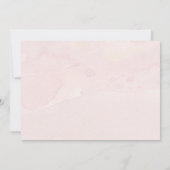 Einfache moderne Script Calligraphy Blush Watercol Einladung (Rückseite)