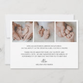 Einfache moderne Script Foto Collage Vielen Dank, Ankündigung (Rückseite)