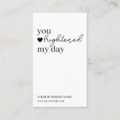 Einfache moderne Script QR Code, vielen Dank Visitenkarte (Vorderseite)