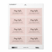 Einfache moderne Script-Rücksendeadresse (Vorne)