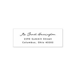 Einfache moderne Script-Rücksendeadresse Permastempel