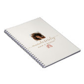 Einfache moderne Script Trendy Rainbow Notizblock (Rechte Seite)