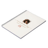 Einfache moderne Script Trendy Rainbow Notizblock (Linke Seite)