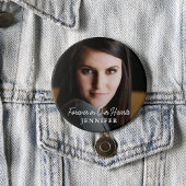 Einfache moderne Script-Vollständige Foto-Memorial Button