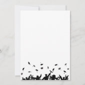 Einfache Moderne sie tat es Abschluss Einladung (Rückseite)