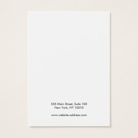 Einfache, moderne Silber-Earring-Display-Karte (Rückseite)